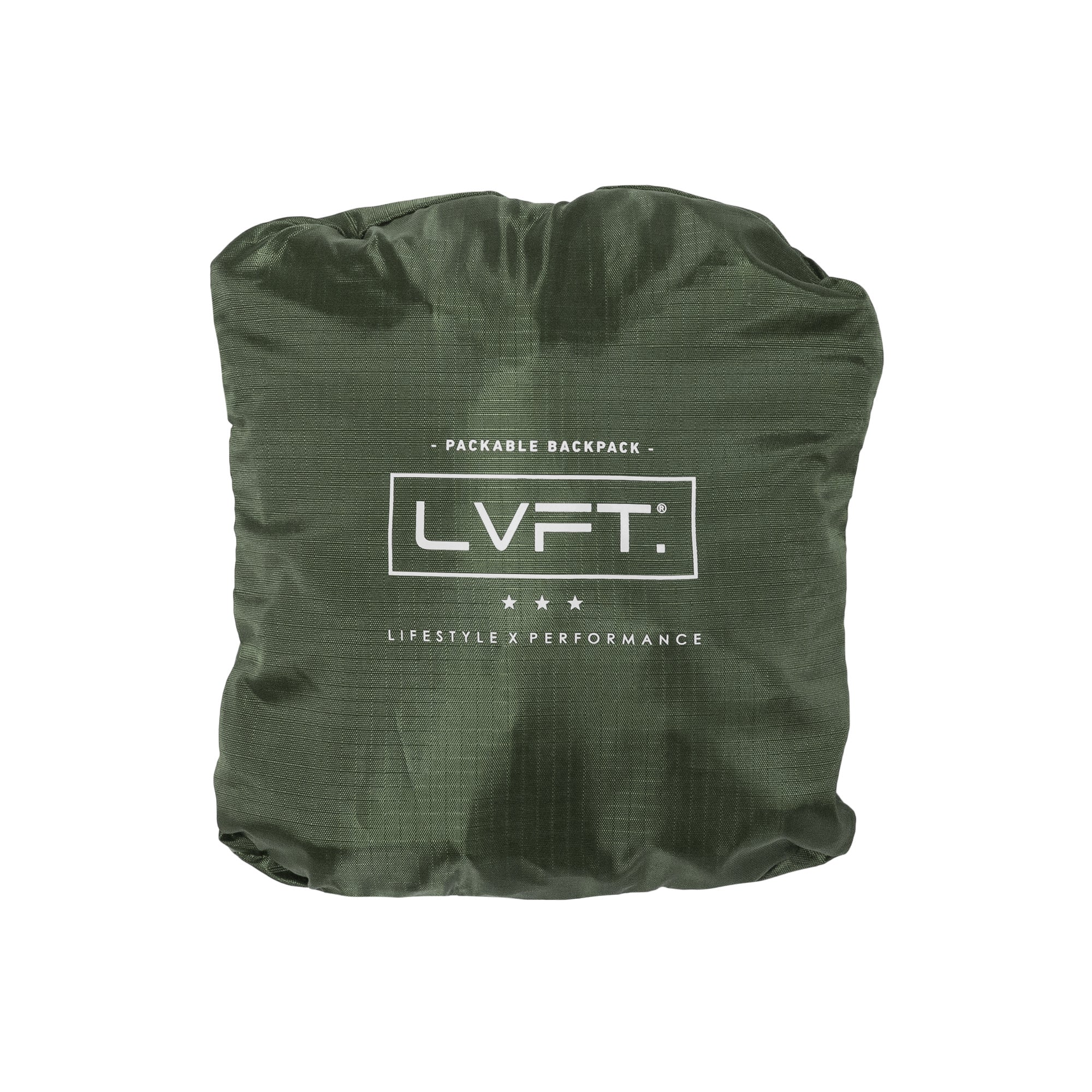 Live Fit Apparel LVFT. Packable Backpack - Olive - LVFT 