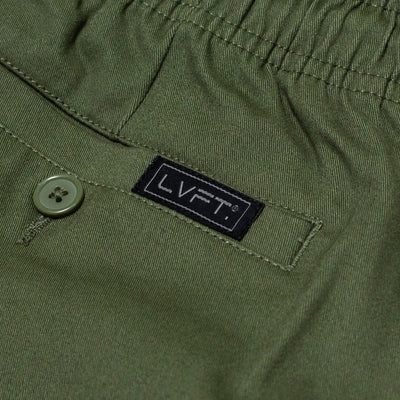 Live Fit Apparel Lifestyle Shorts - Olive - LVFT