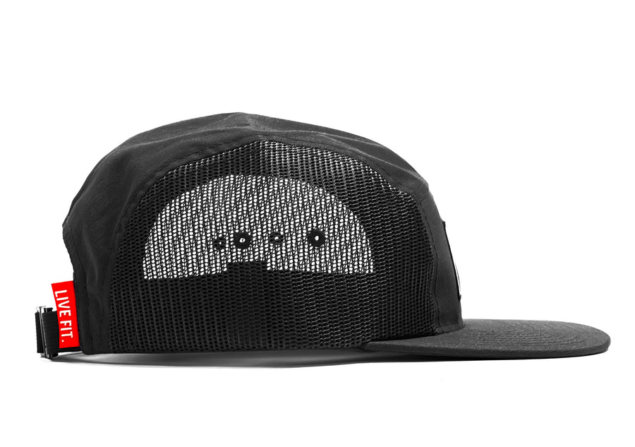 Outpost 5 Panel Camper Cap - Black