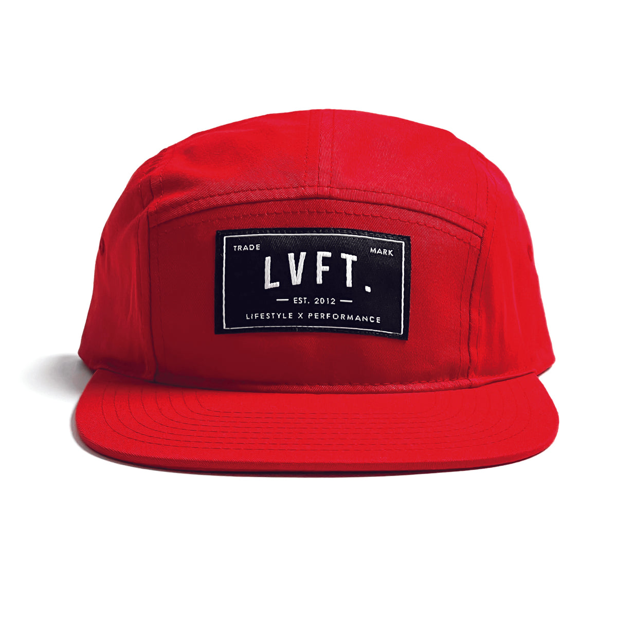 Outpost 5 Panel Camper Cap - Red