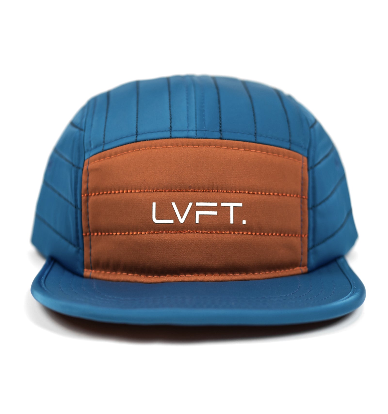 5 Panel Camper Cap - Blue / Copper