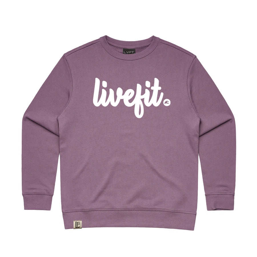 Wave Crewneck- Muave