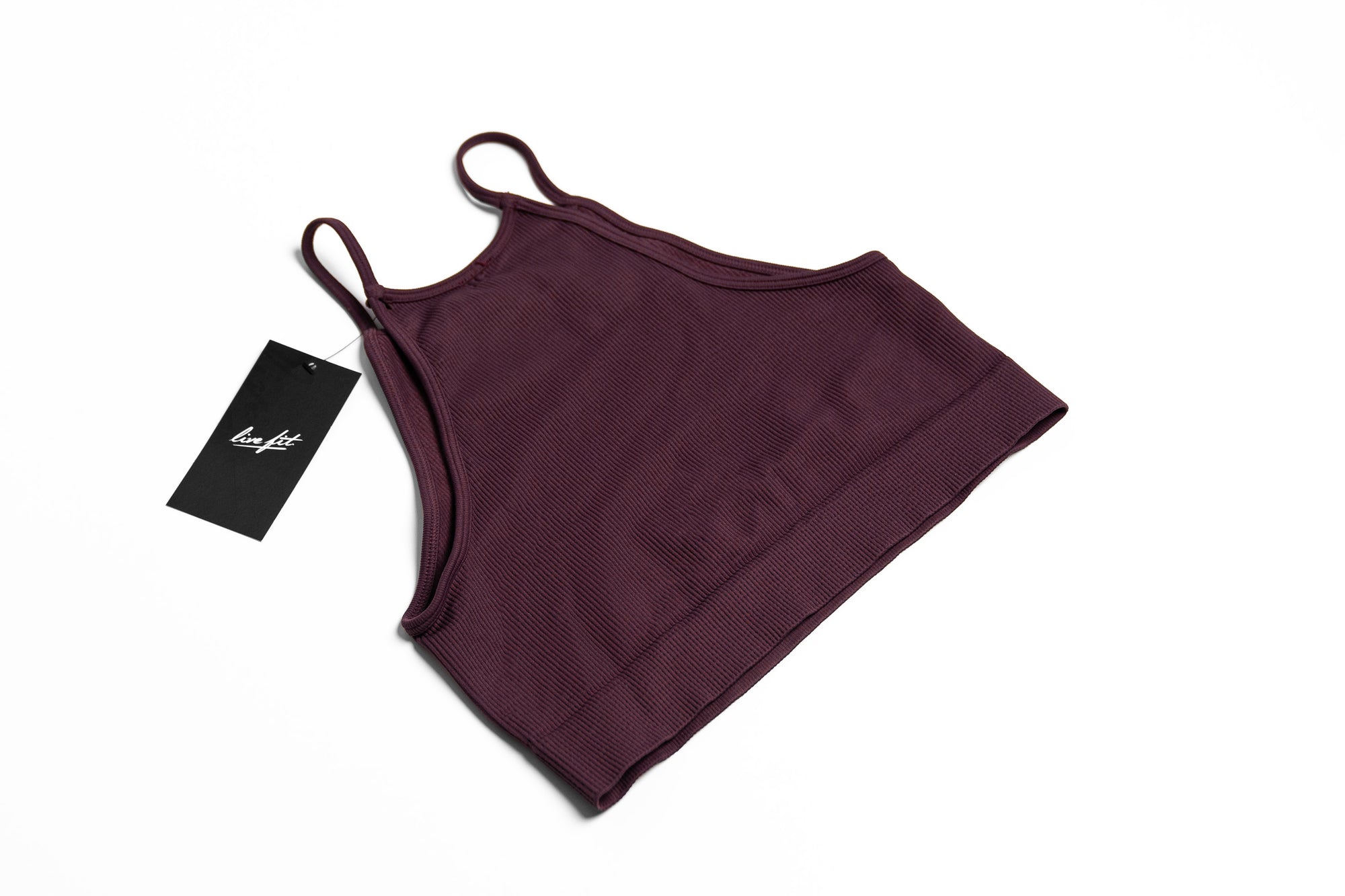 Ribbed Bralette - Plum