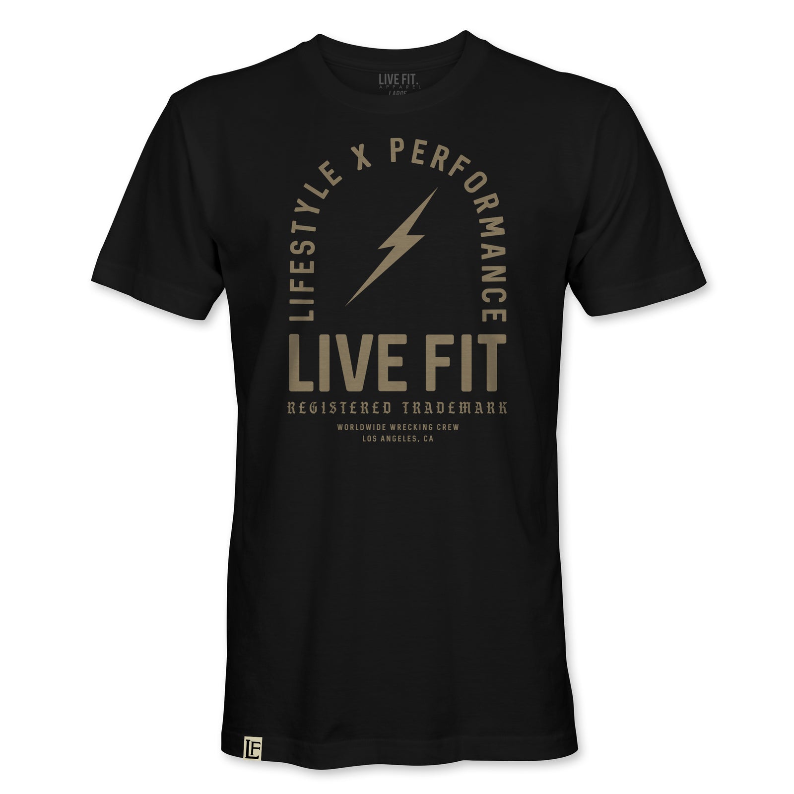 Register Trademark Tee -Black / Tan