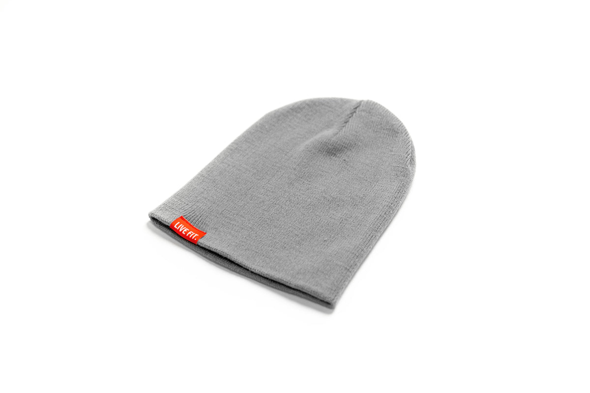 Classic Skull Cap Beanie - Grey Live Fit.