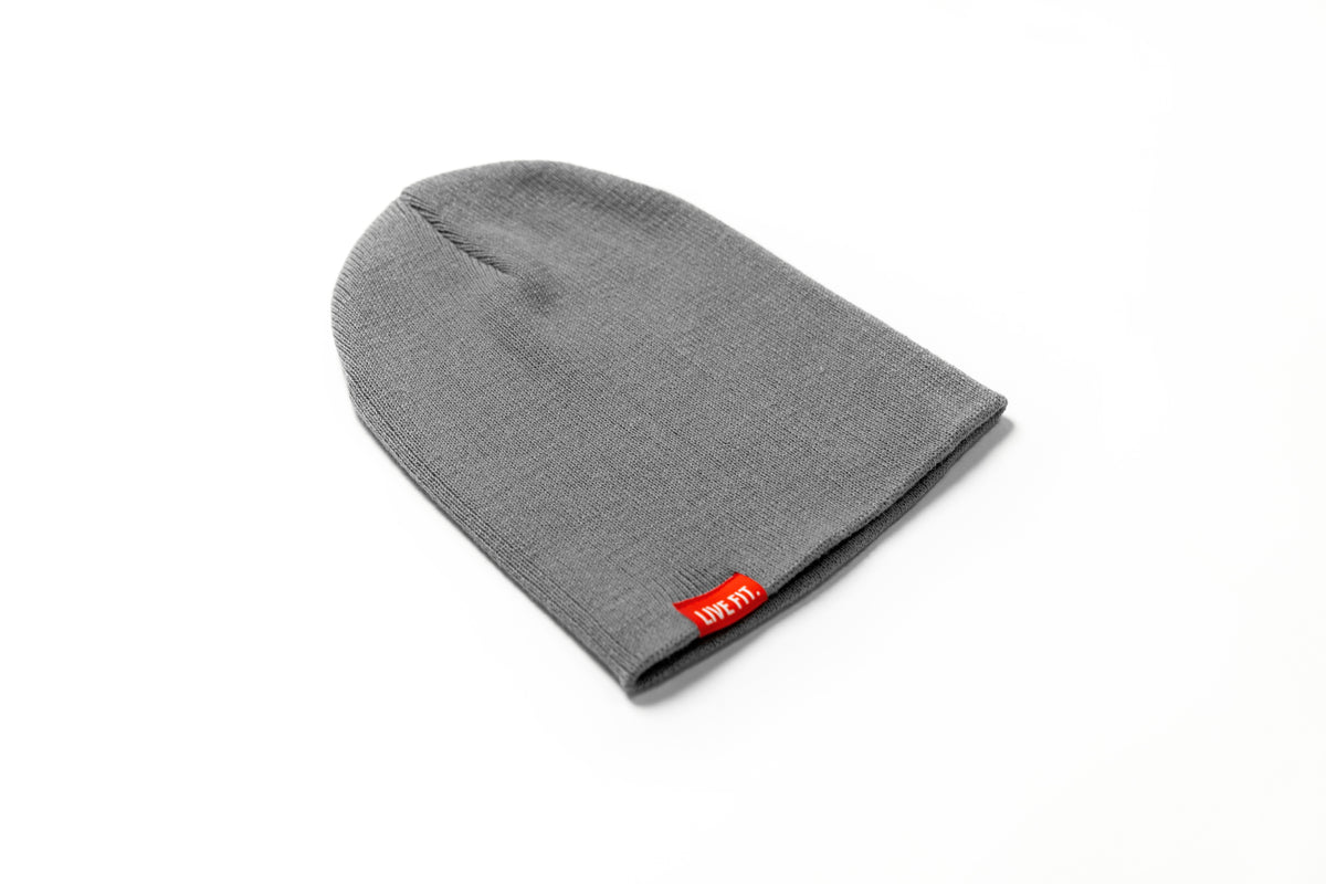 Classic Skull Cap Beanie - Grey Live Fit.