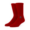 Stamped Socks - Red / Black