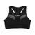 Live Fit Apparel Elite Tech Sports Bra- Black/Silver - LVFT 