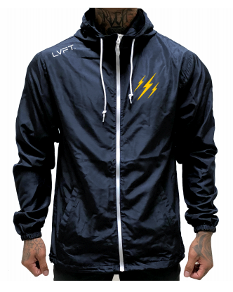 Live Fit Apparel Never Quit Windbreaker - Navy - LVFT 