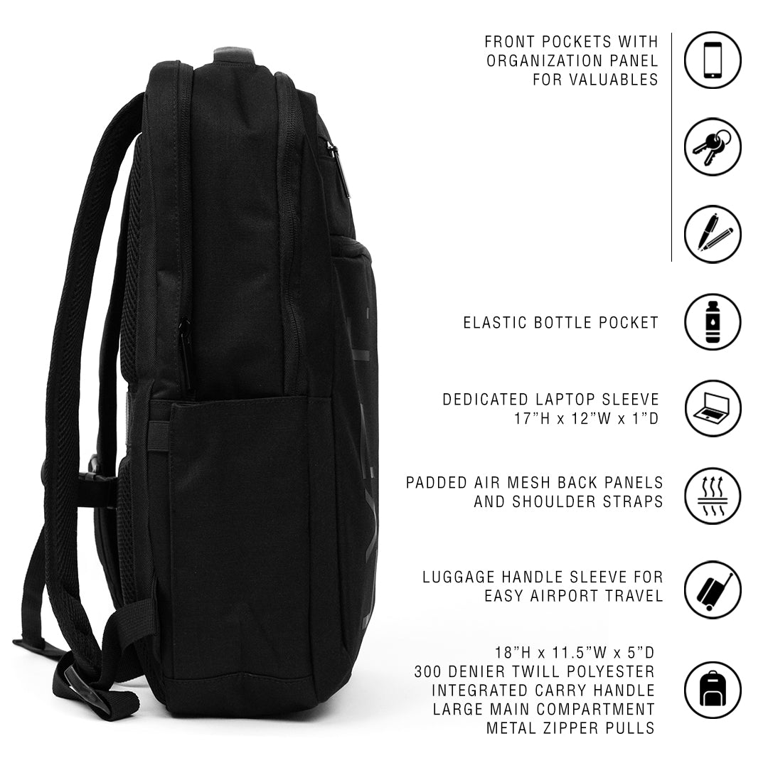 LRG PACKABLE BACKPACK BLACK