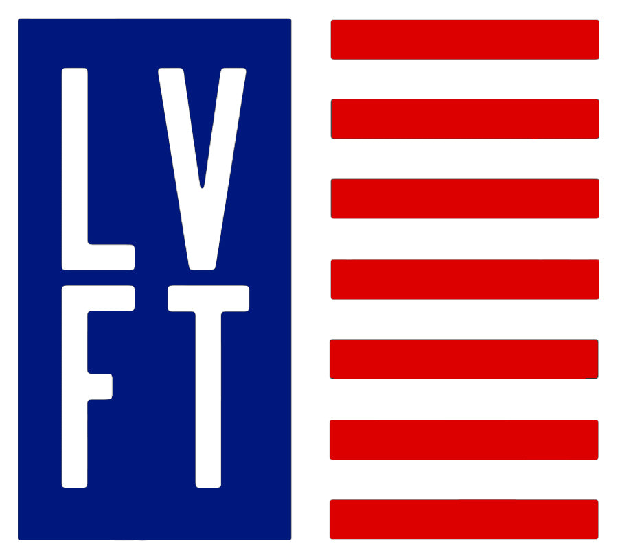 Live Fit Apparel LVFT Flag Sticker - Blue - LVFT 