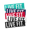 Live Fit Apparel Live Fit. 8"  Sticker Pack - LVFT 