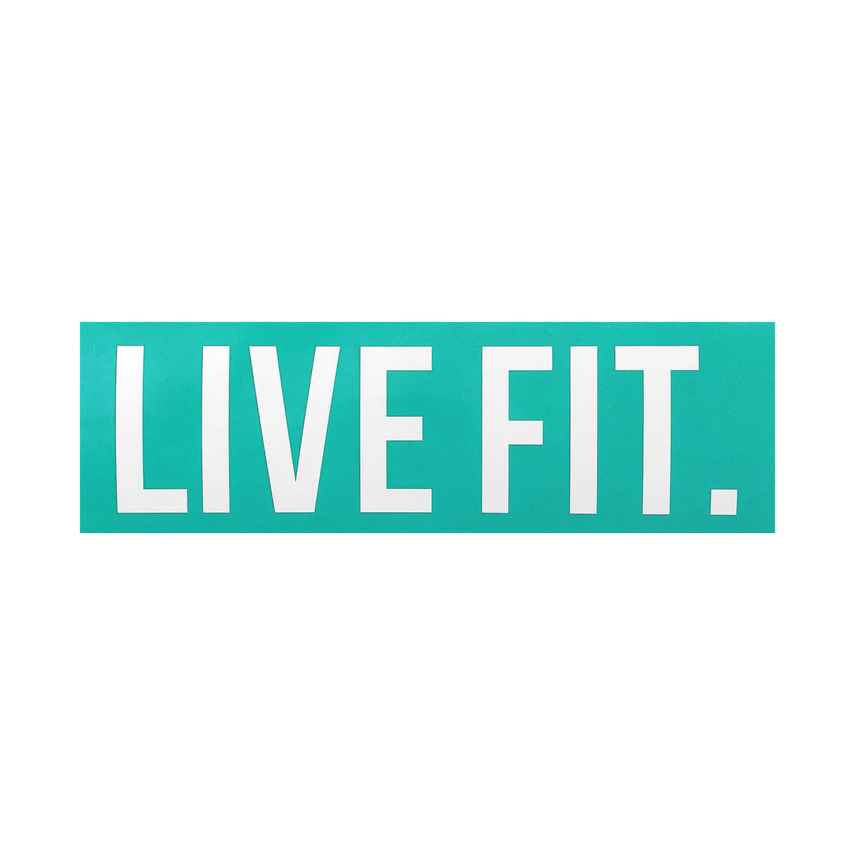 Live Fit Apparel Live Fit. 8&quot;  Sticker - Teal - LVFT 