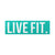 Live Fit Apparel Live Fit. 8"  Sticker - Teal - LVFT 