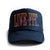 5 Panel Foam Trucker Hat  - Navy / Orange