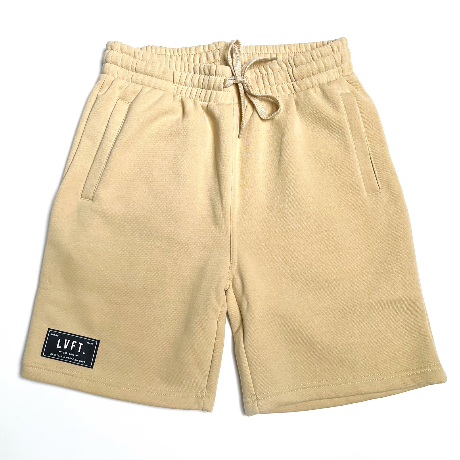 Trademark Fleece Shorts- Beige