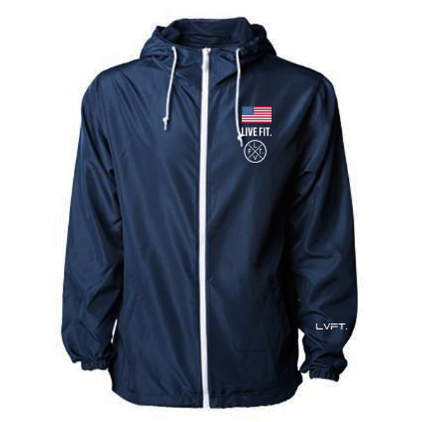 Live Fit Apparel Newport Windbreaker-Navy - LVFT 