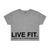 Urban Crop Tee - Heather Grey