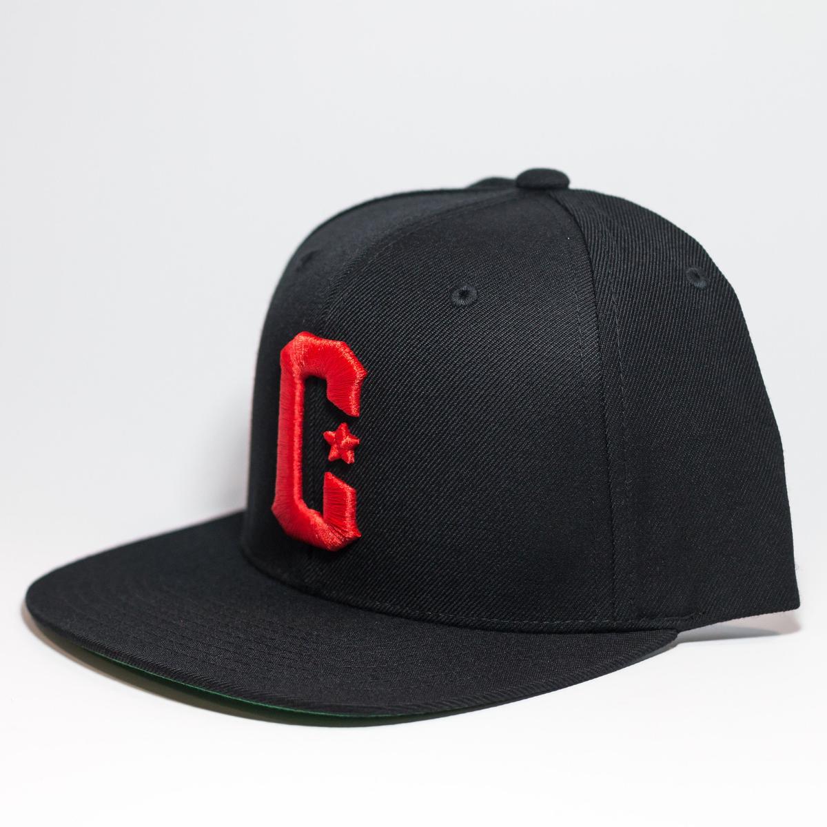 Live Fit Apparel C Snapback - Black/ Red - LVFT 