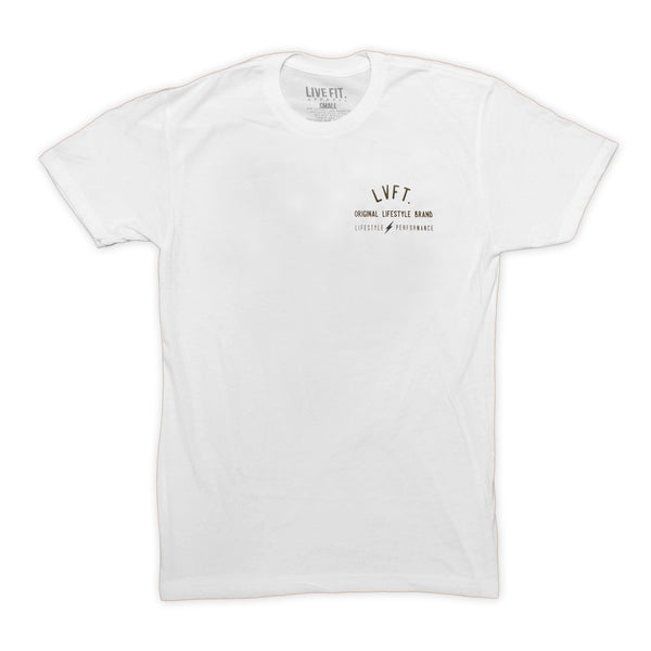 Vintage Tee- White - Live Fit. Apparel