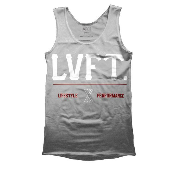 Varsity Tank - Grey/Red
