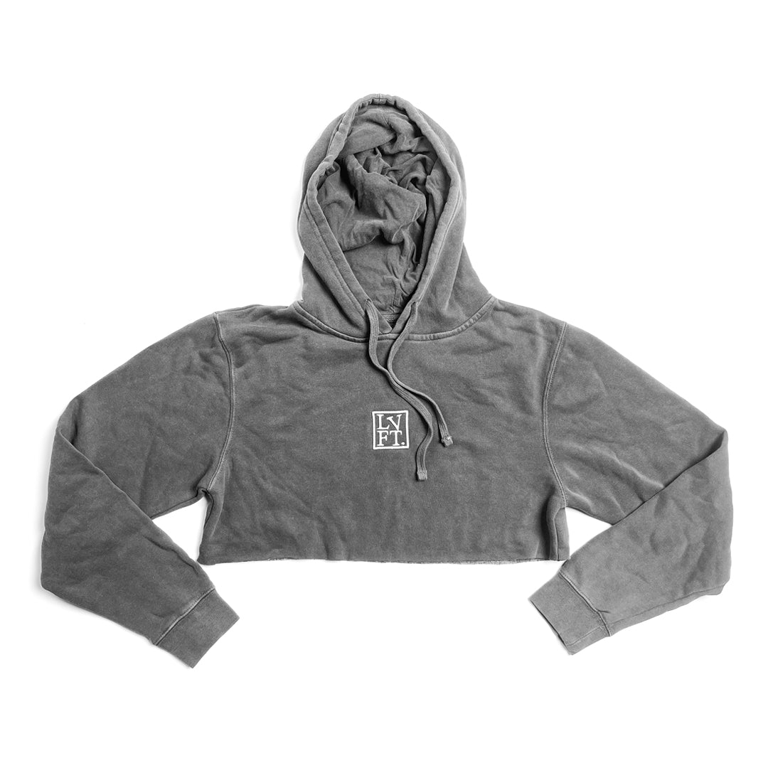 Crop Hoodie Stone