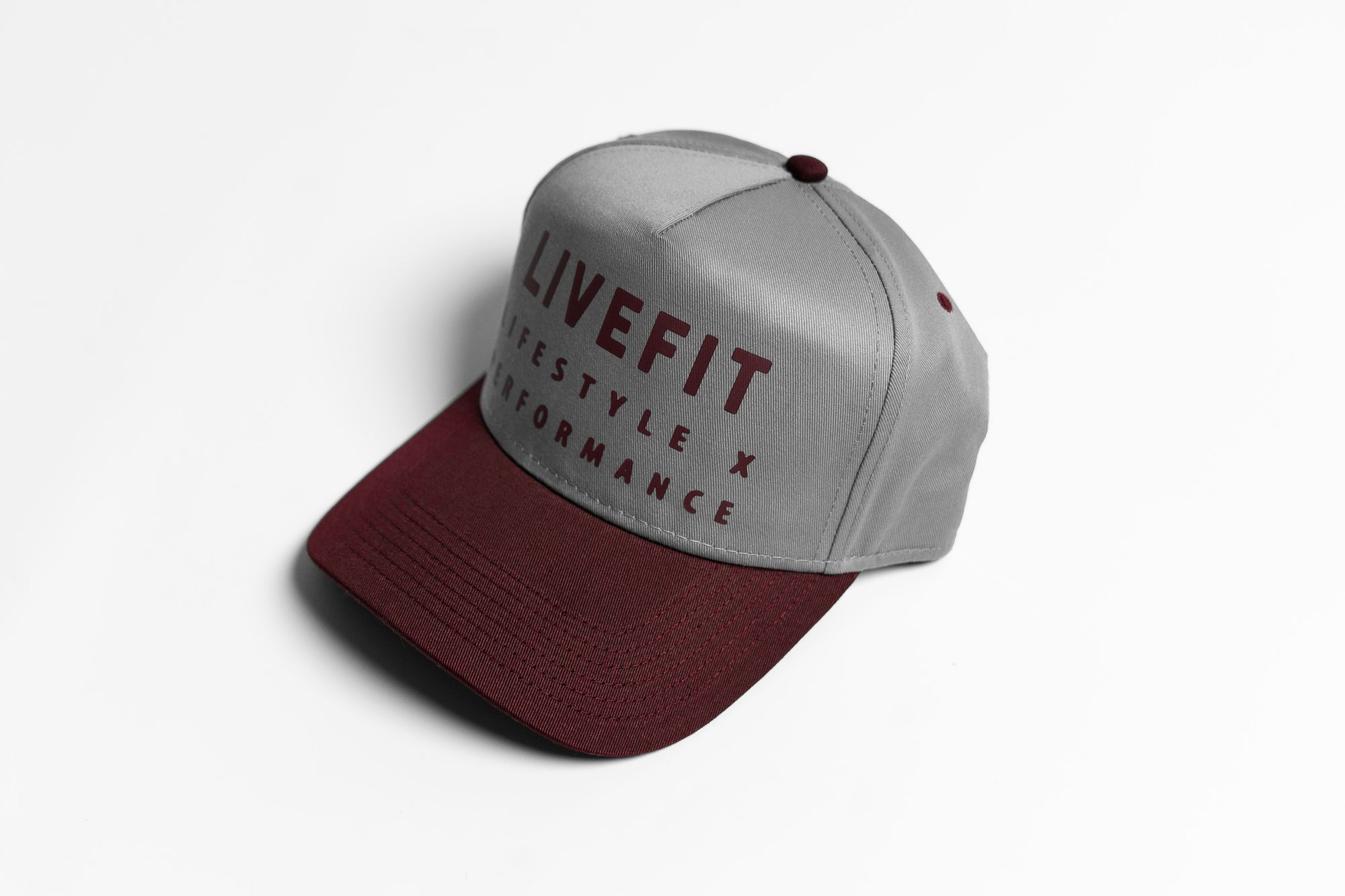 Vision Cap - Grey / Burgundy