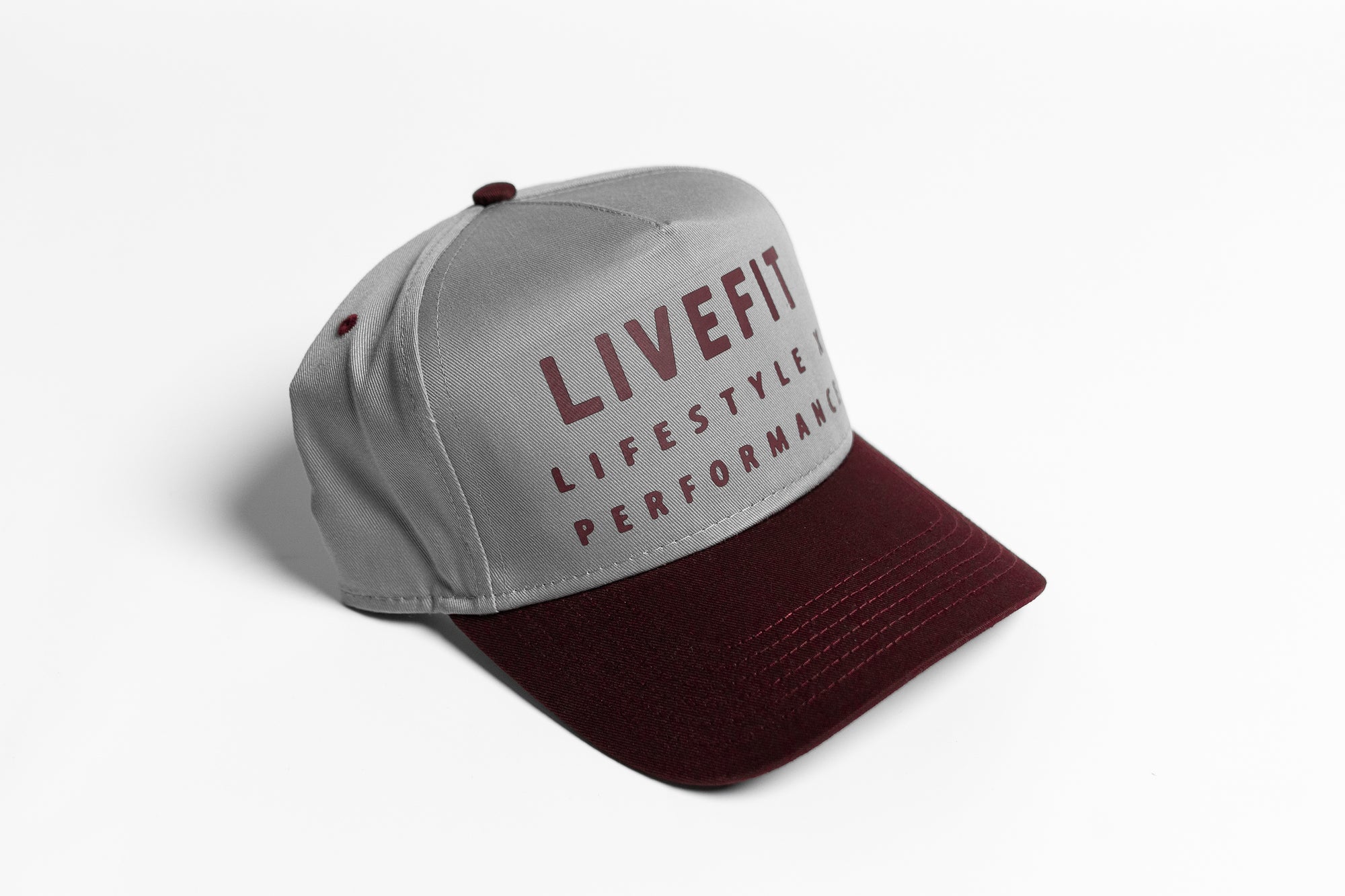 Vision Cap - Grey / Burgundy