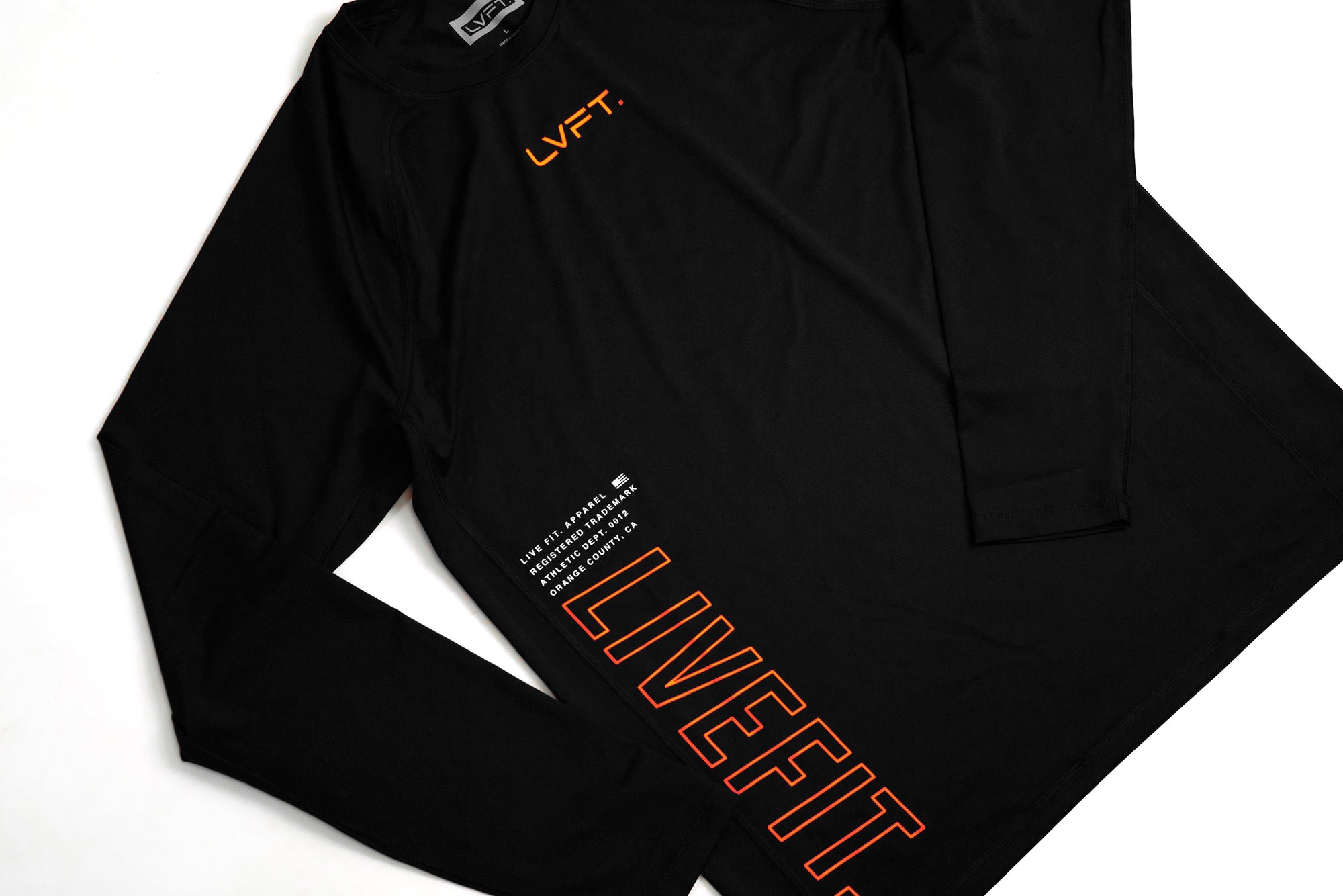 Vortex Rash Guard - Black / Orange