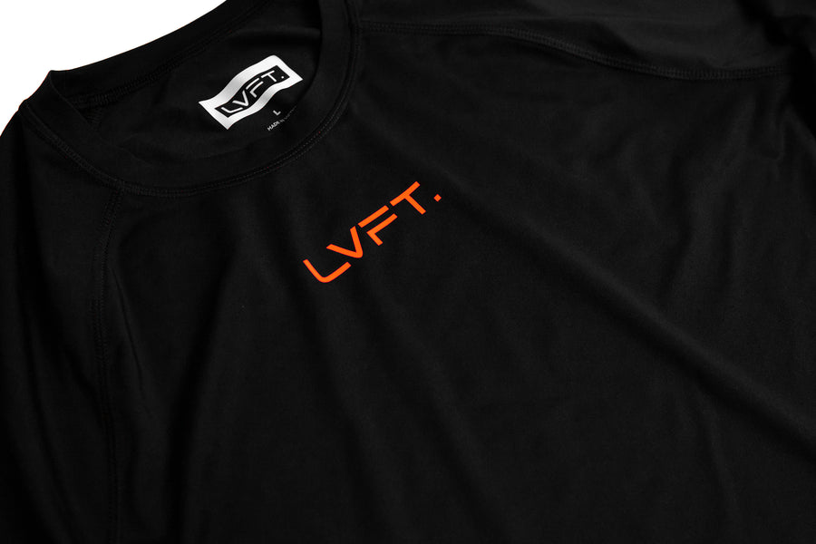 Vortex Rash Guard - Black / Orange