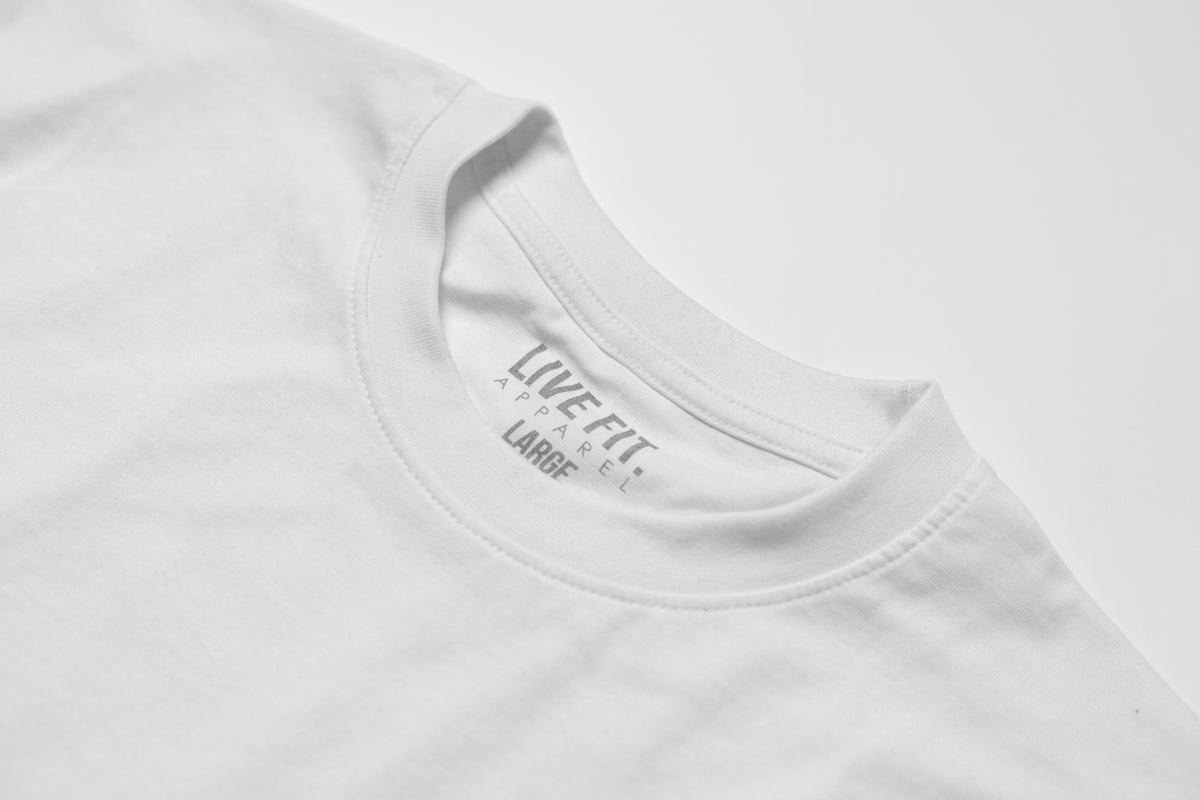 Letterman Heavy Tee -  White