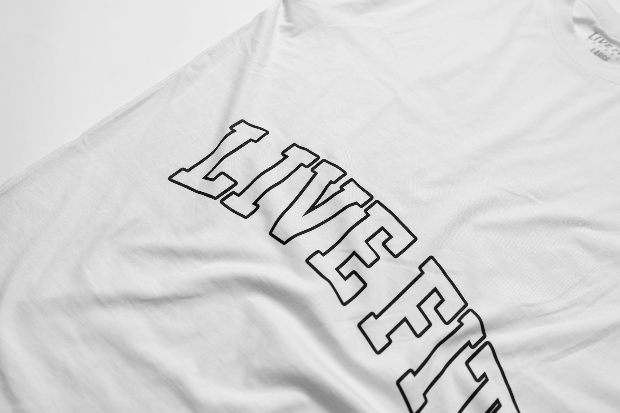 Letterman Heavy Tee -  White