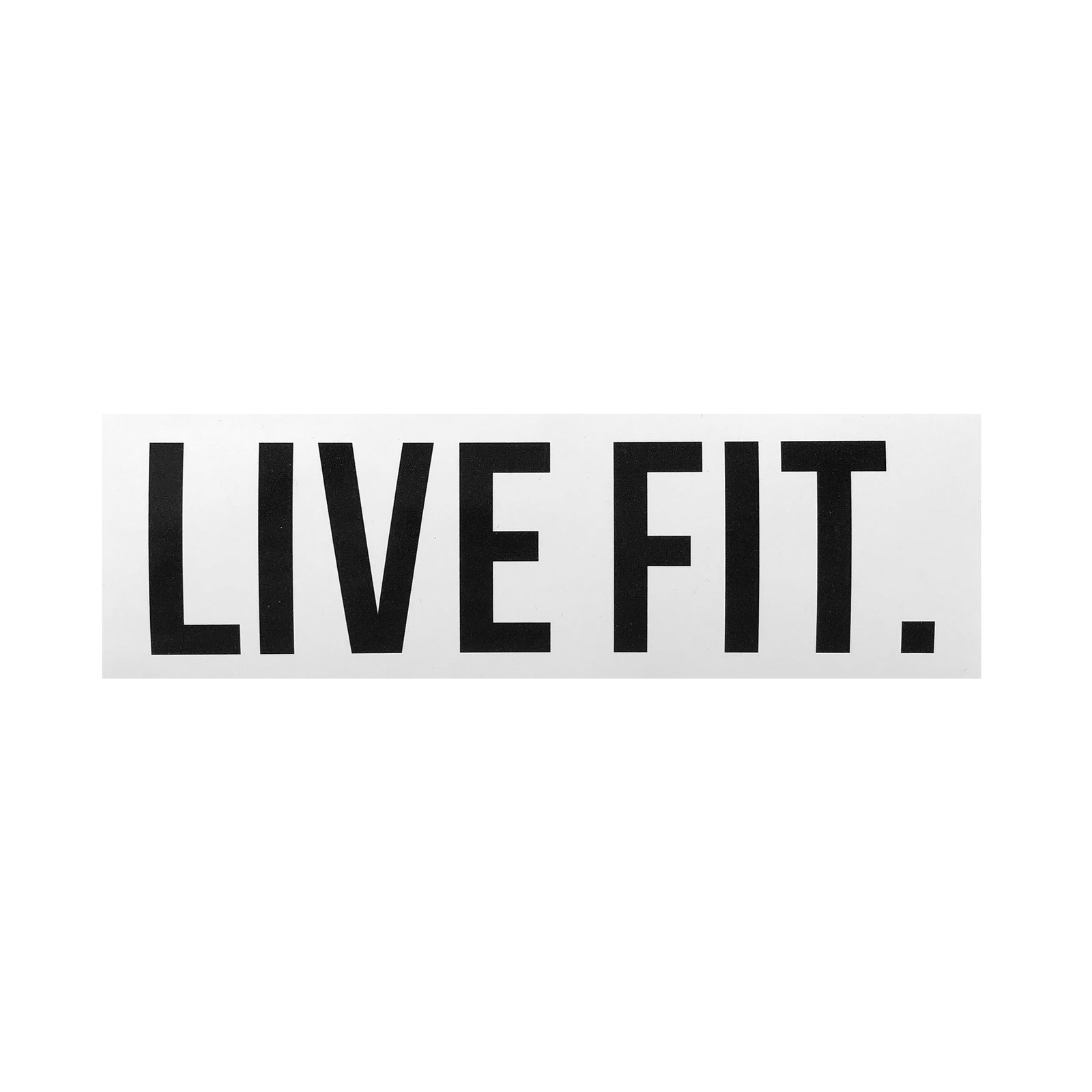 Live Fit Apparel Live Fit. 8" Sticker - White - LVFT 