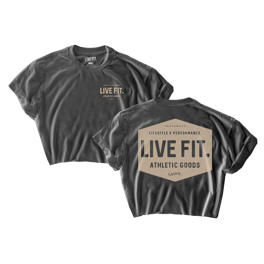 LVFT】LIVE FIT Black Long sleeve T-shirt/トレーニングウェア