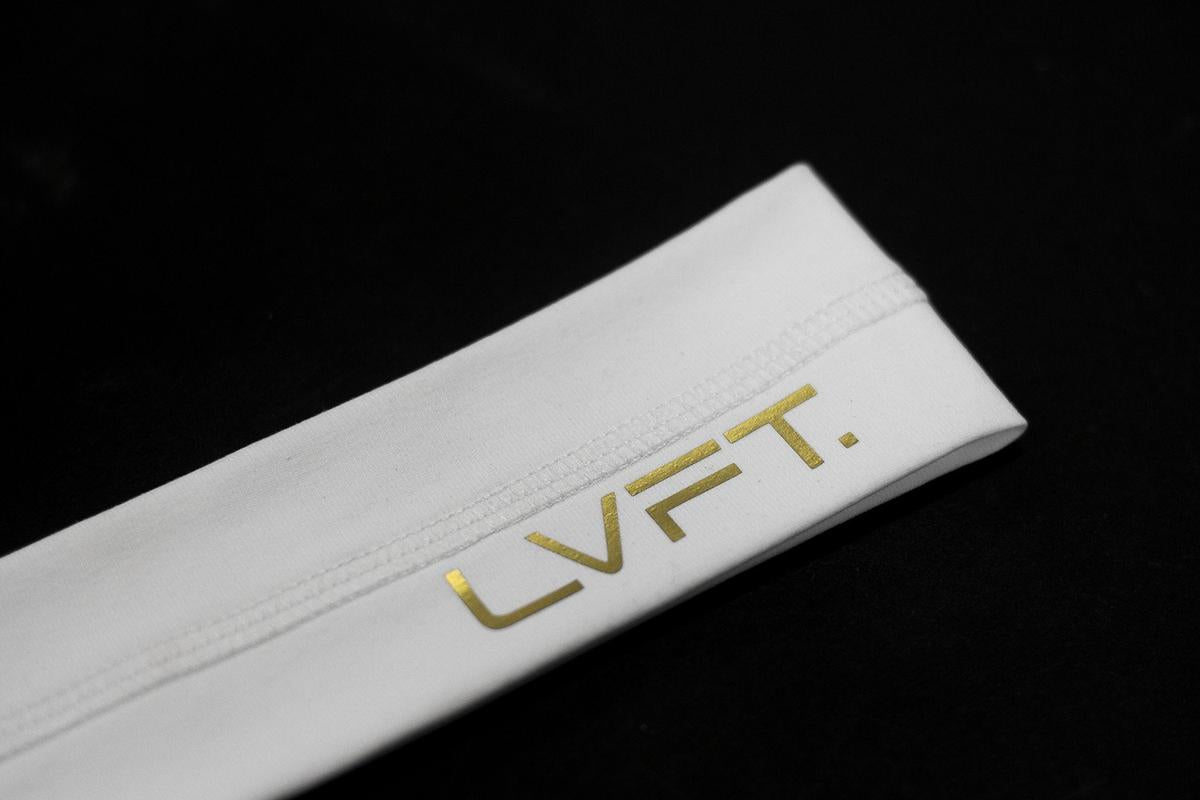 Live Fit Apparel Gold Edition Headband - White - LVFT 