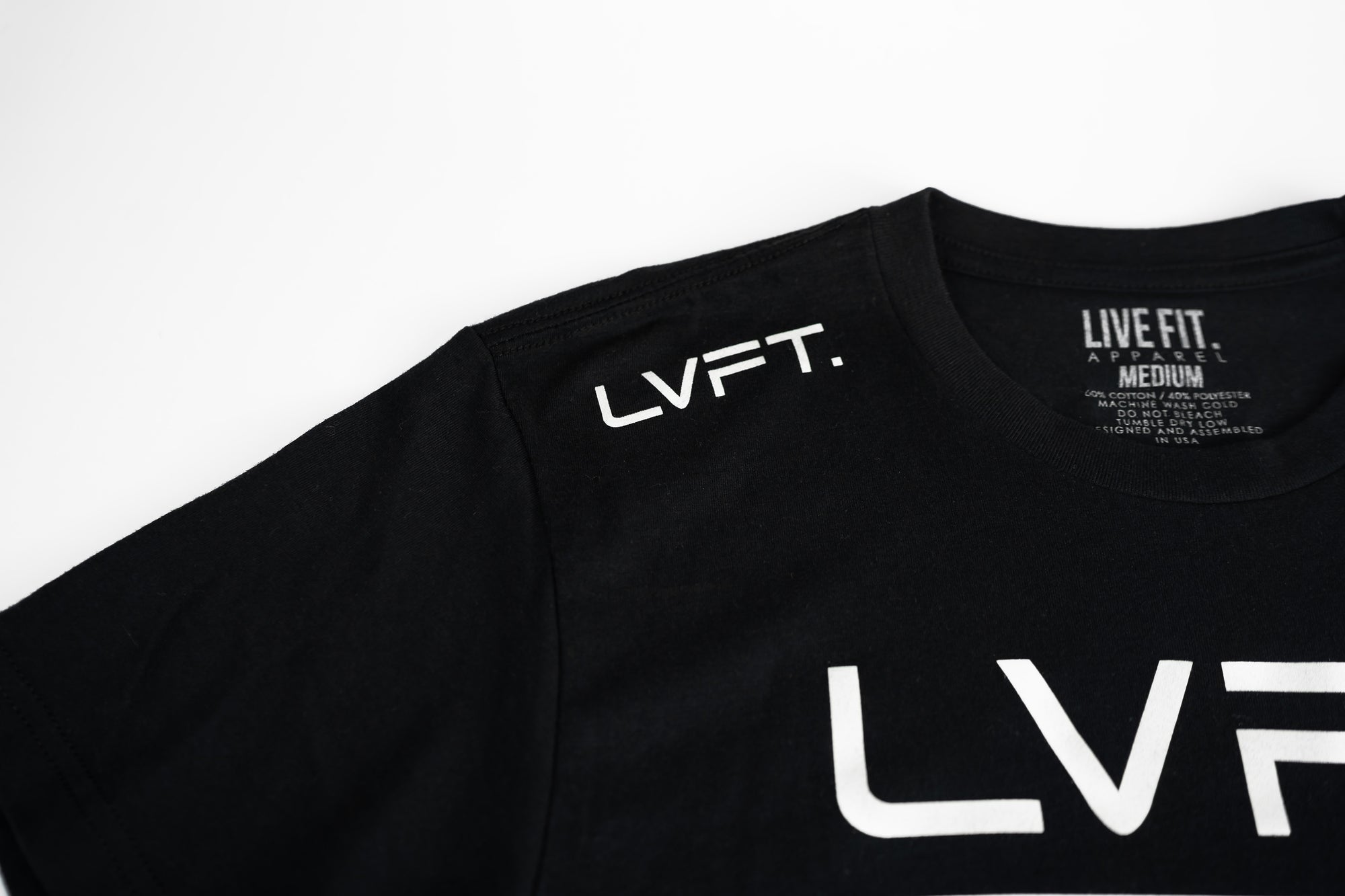 Live Fit Apparel Athlete Division Tee - Black - LVFT 