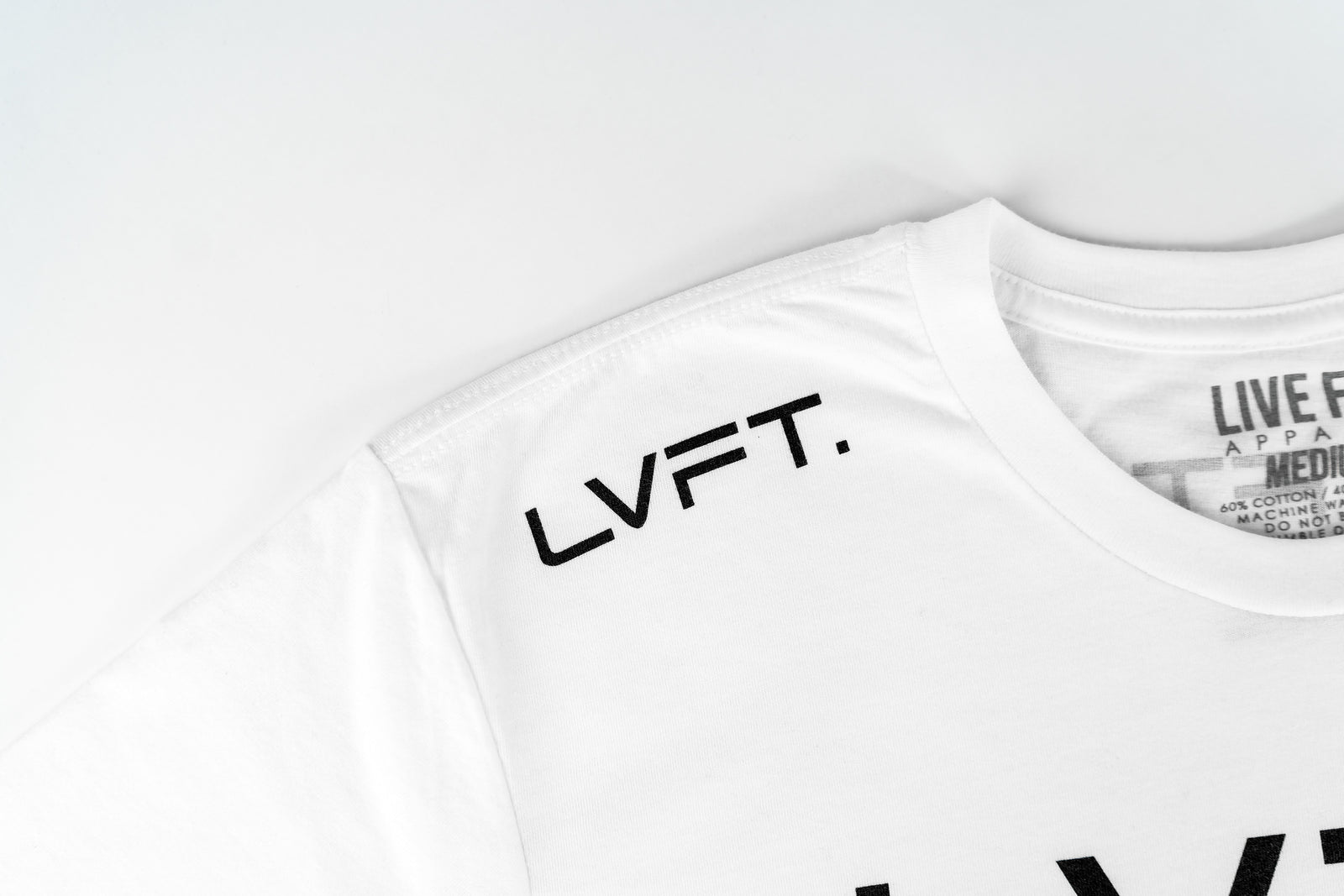 Live Fit Apparel Champions Tee - White - LVFT 
