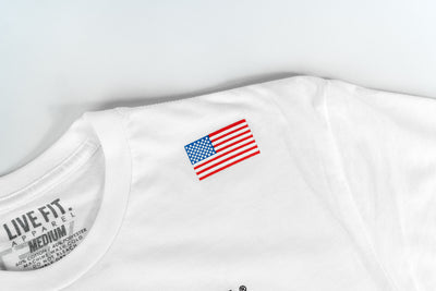 Live Fit Apparel Athlete Division Tee - White - LVFT