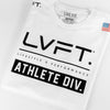Live Fit Apparel Athlete Division Tee - White - LVFT
