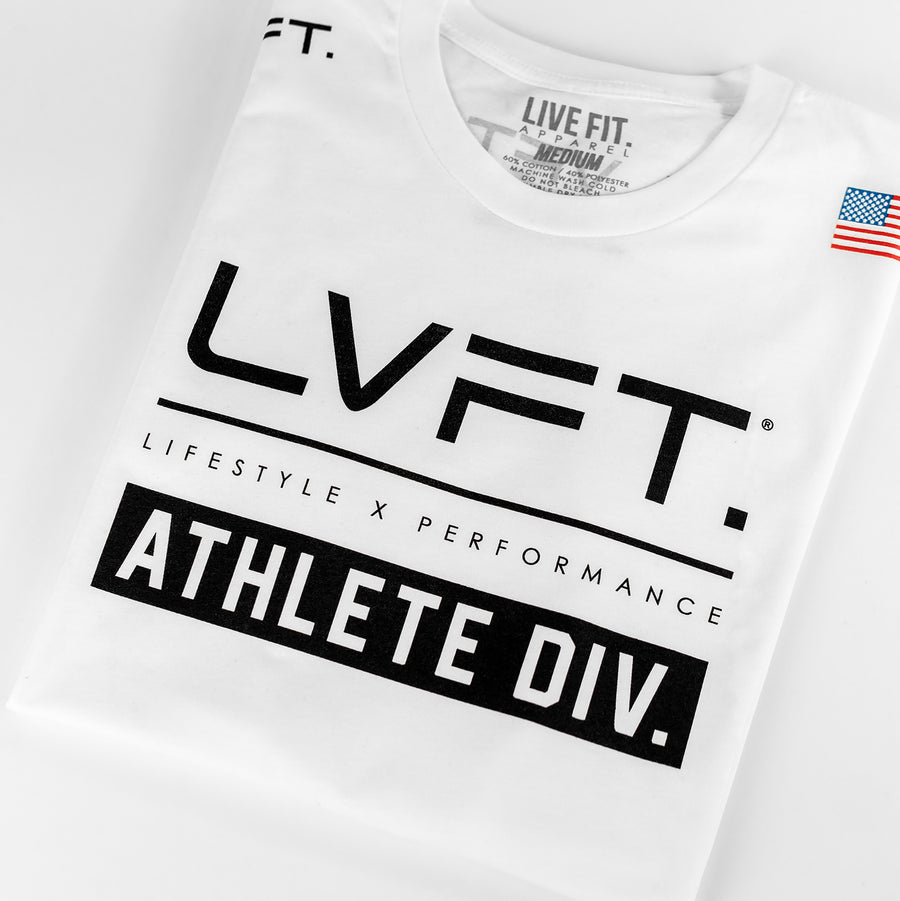 Live Fit Apparel Athlete Division Tee - White