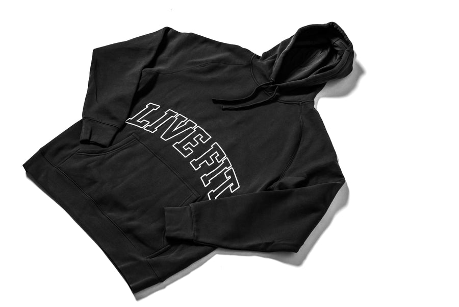 Letterman Hoodie - Black