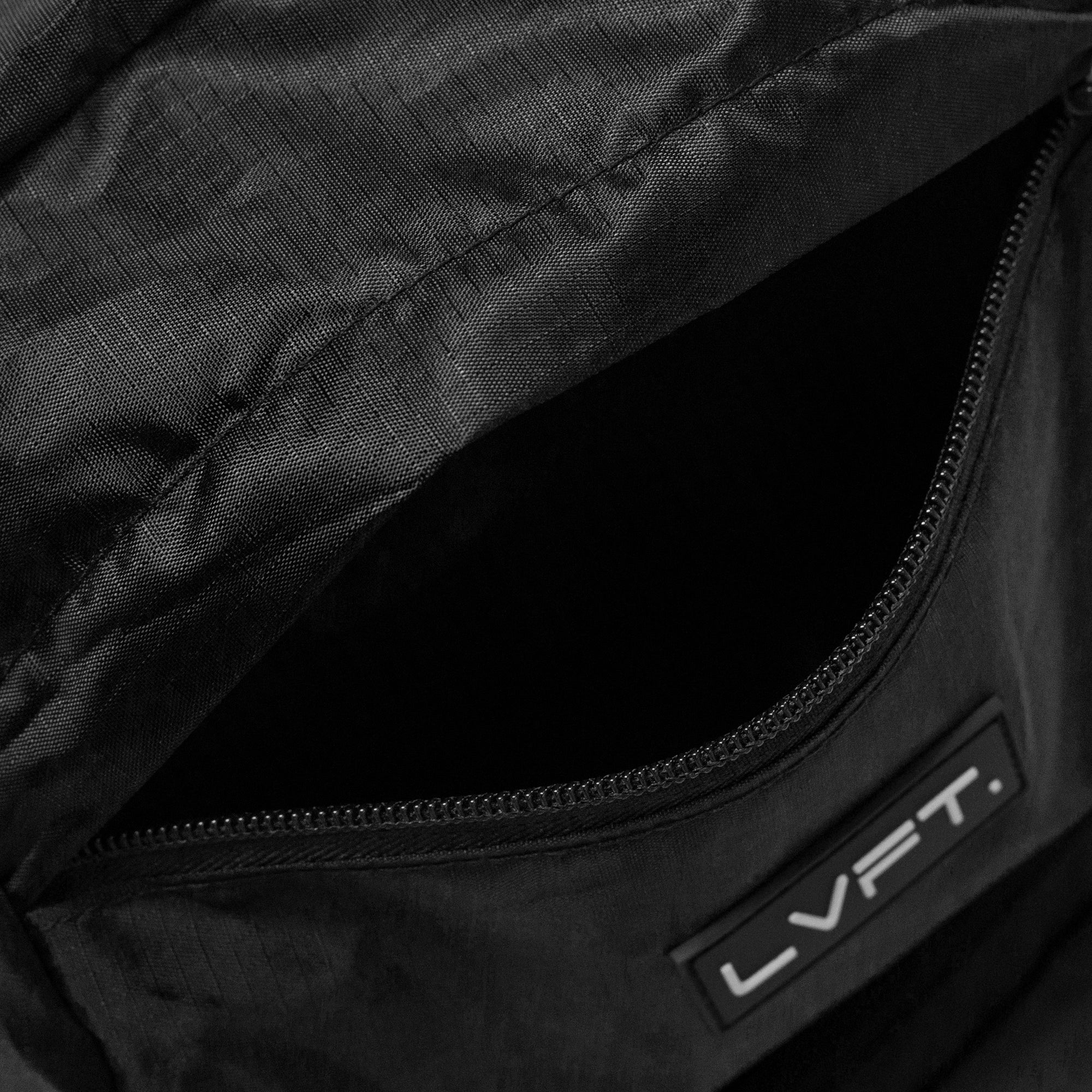 Live Fit Apparel LVFT. Packable Backpack - Black/White - LVFT 