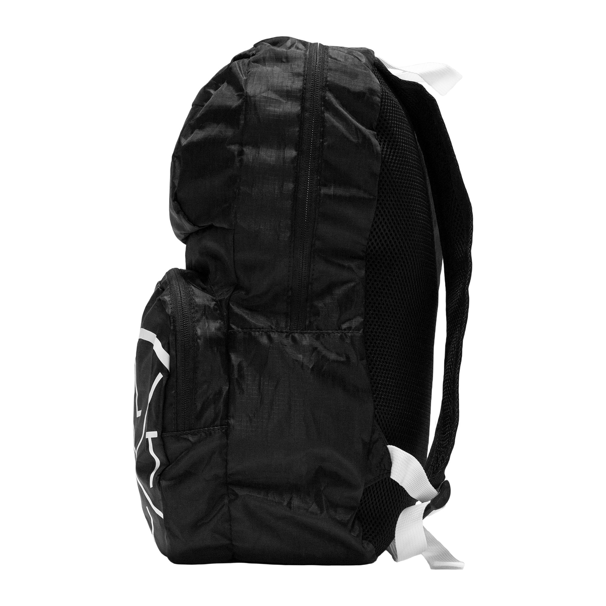 Live Fit Apparel LVFT. Packable Backpack - Black/White - LVFT 