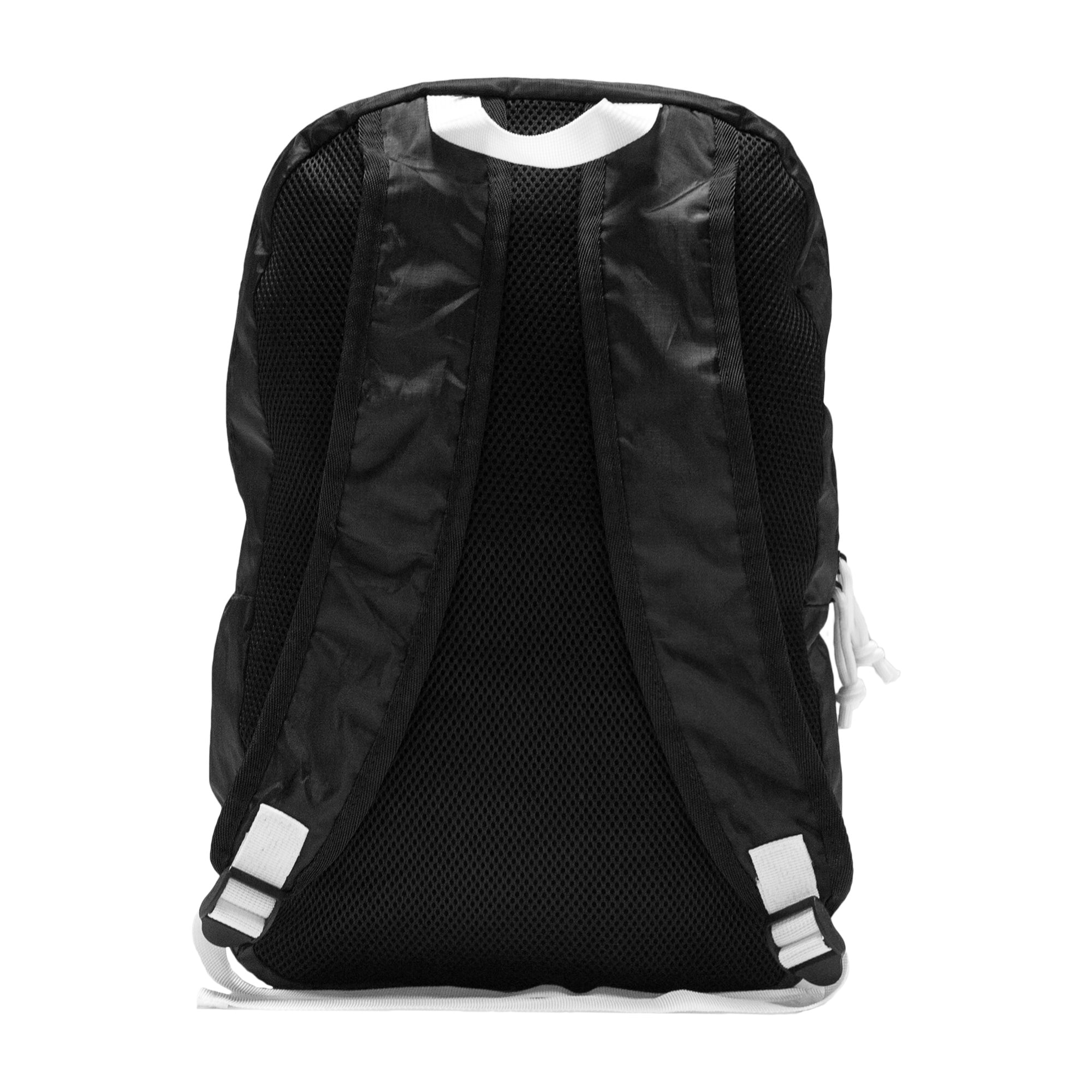 Live Fit Apparel LVFT. Packable Backpack - Black/White - LVFT 