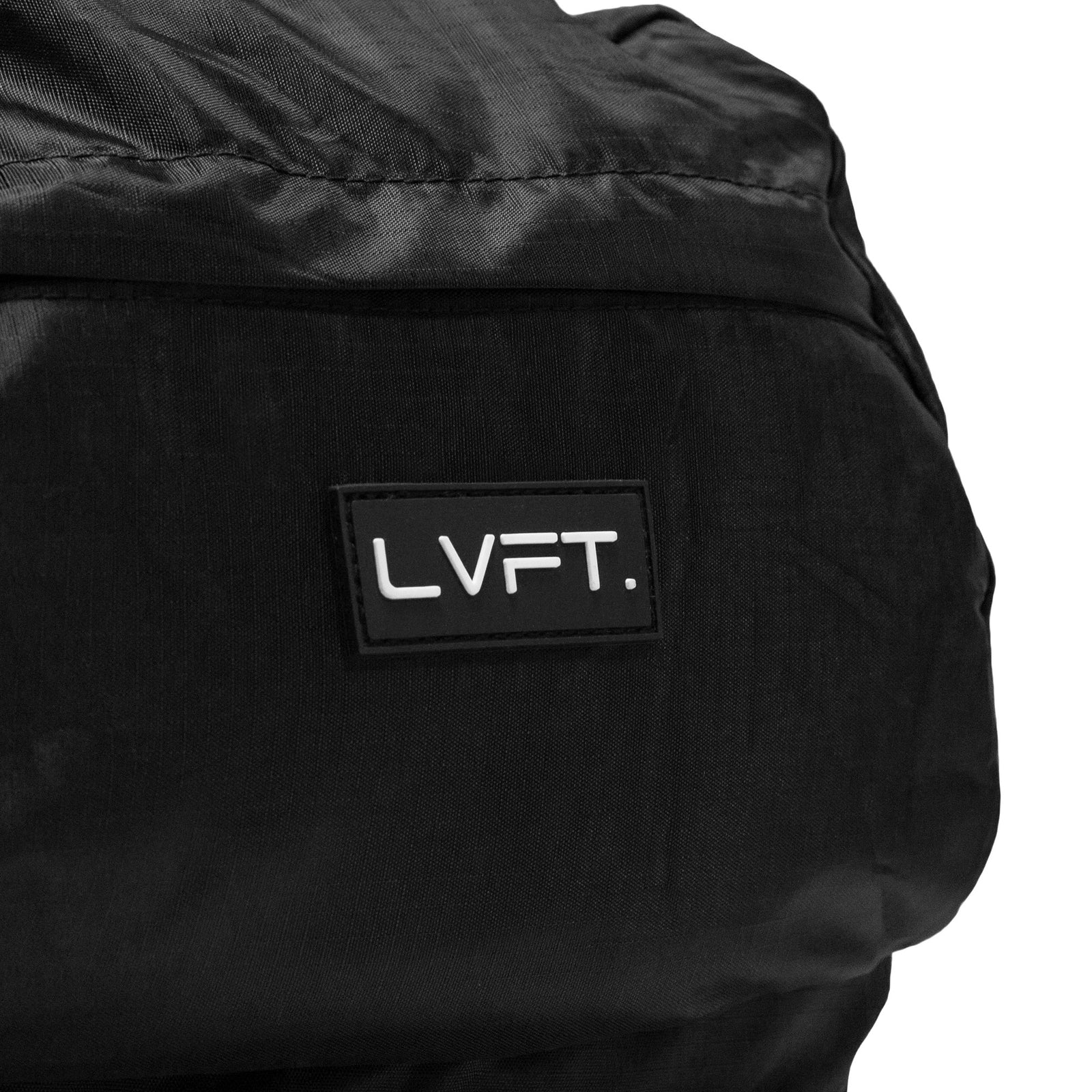 Live Fit Apparel LVFT. Packable Backpack - Black/White - LVFT 