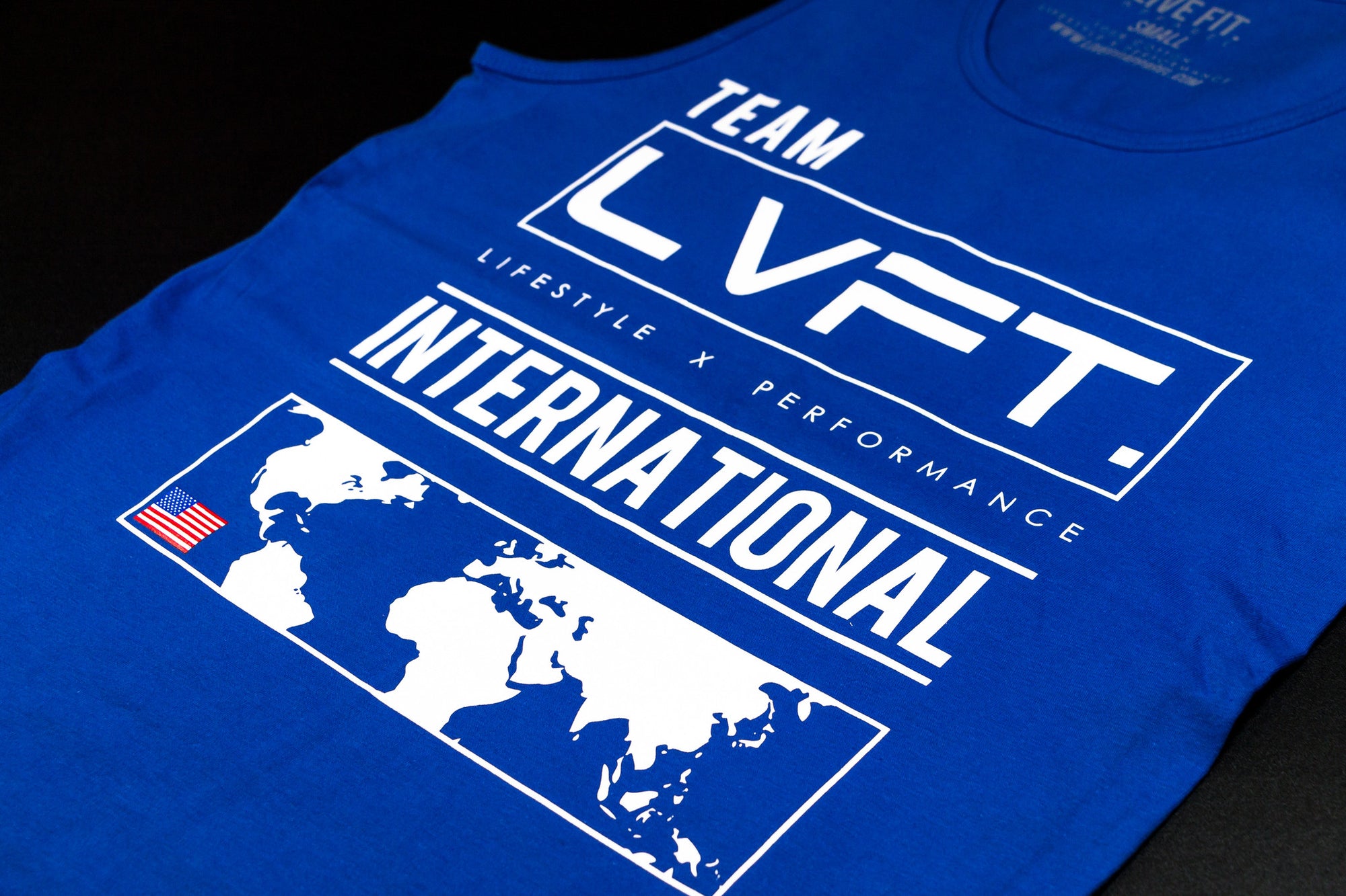 Live Fit Apparel International Tank - Blue - LVFT 