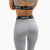 Retro Boom Sports Bra- Cement