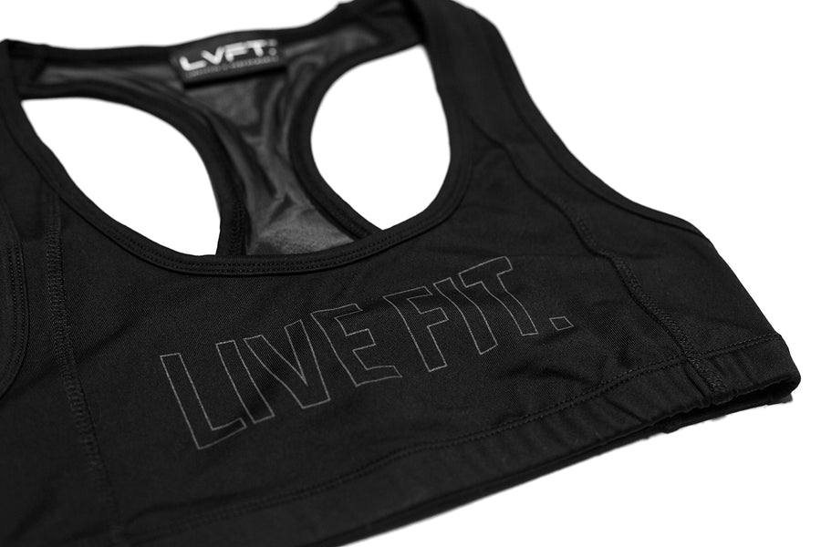 Outline Sports Bra- Black