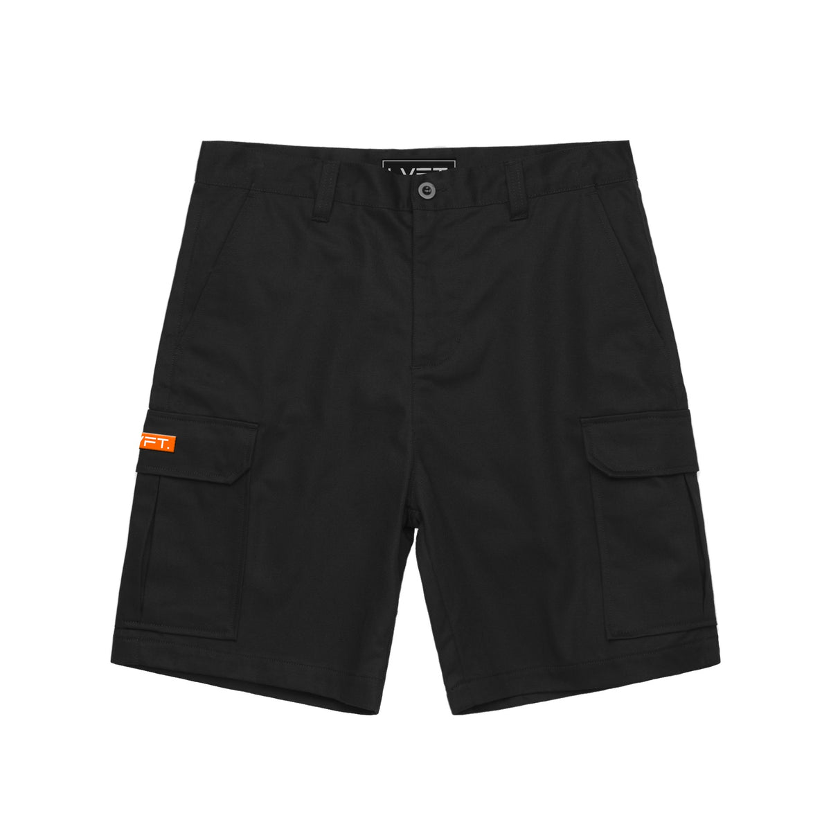 Live Fit Apparel - Cargo Shorts - Black- Live Fit Explore - LVFT 