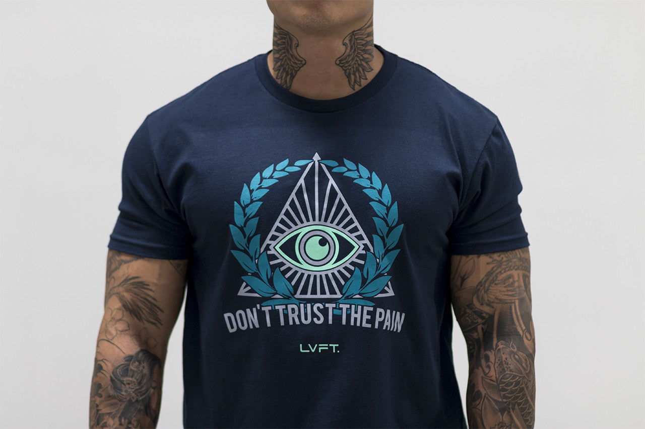 Don't Trust The Pain Tee- Navy